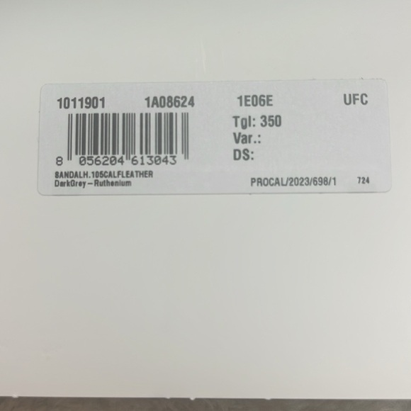 NIB Versace Crackle Laminato Sandal - Picture 9 of 9